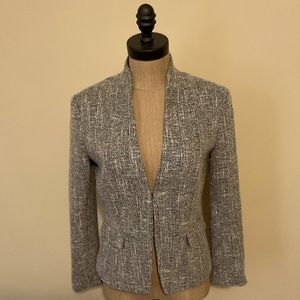 NWT Ann Taylor Black and White Tweed jacket. Size 4